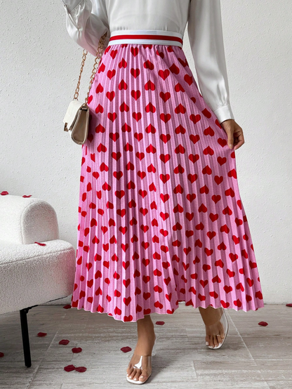 Pleated A-Line Skirt 1301052