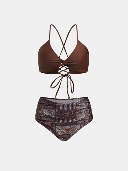 Knotted Detail Bikini Set 1230451