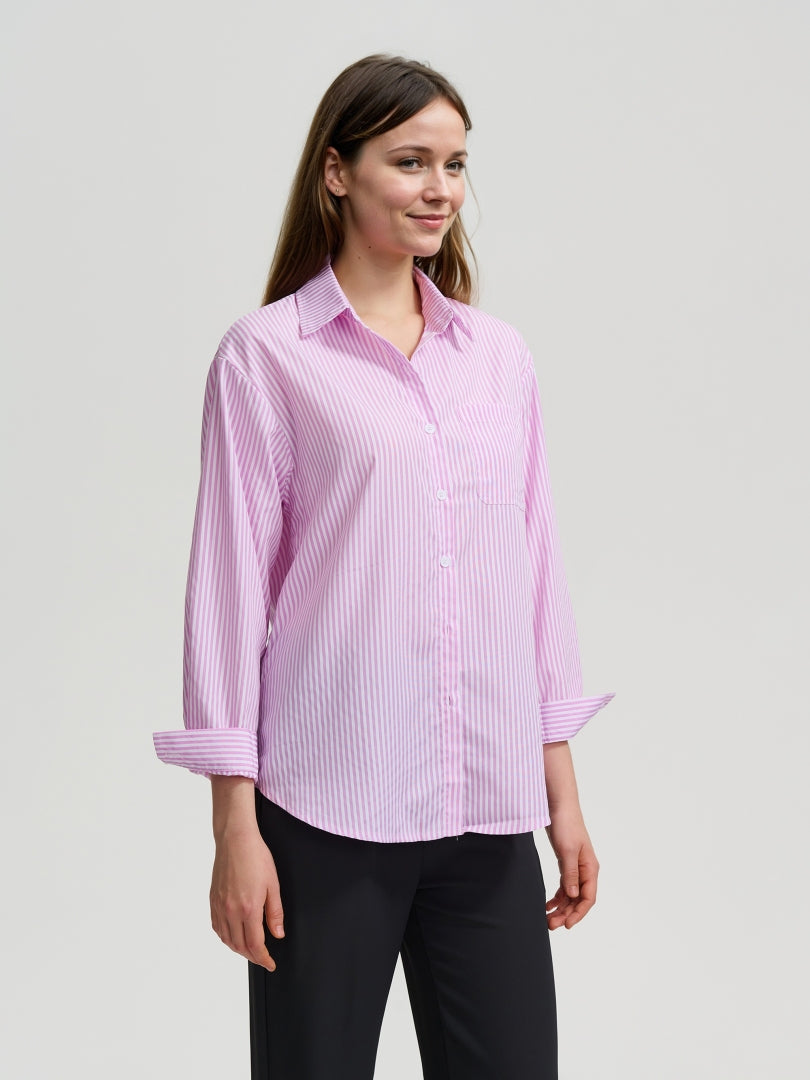 Buttoned Placket Blouse 113726