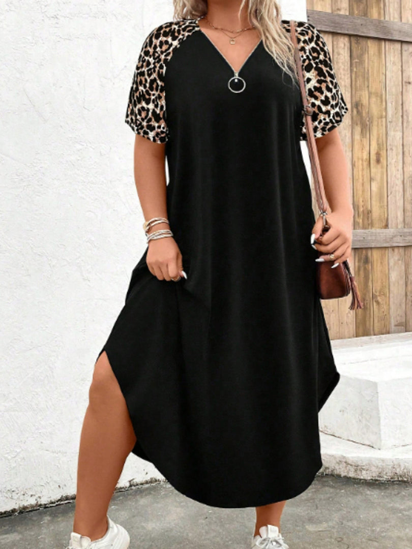Plus Size Ring T-Shirt Dress 1254262
