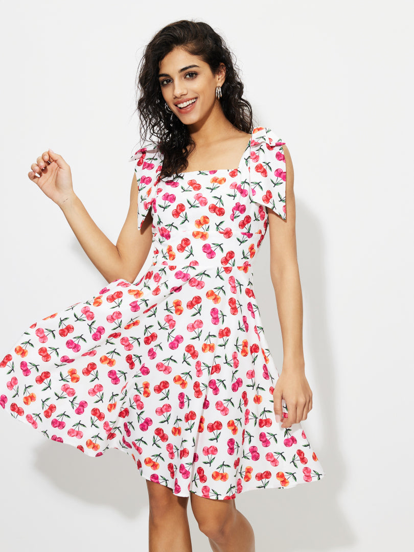 Printed A-Line Dress 1263292