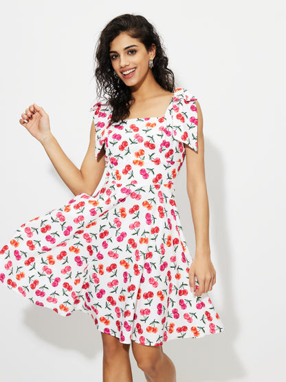 Printed A-Line Dress 1263292