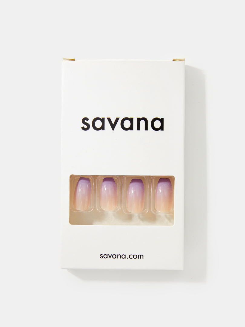 Ombre Medium Coffin Shape Nails 1235972