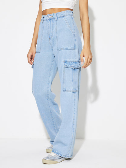 Pocket Straight Leg Jeans 1267802