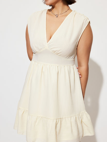 Plus Size Knotted A-Line Dress 1281442