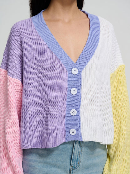 Buttoned Knit Cardigan 115028