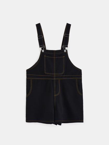 Denim Pinafore Shorts 1262592