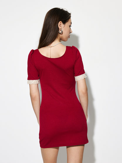 Patchwork Bodycon Dress 1277052
