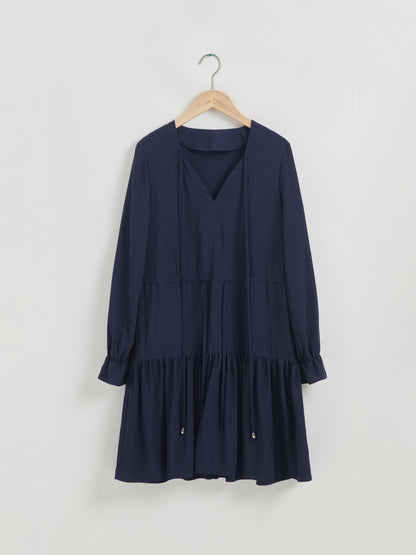 Ruffle A-Line Dress 110461