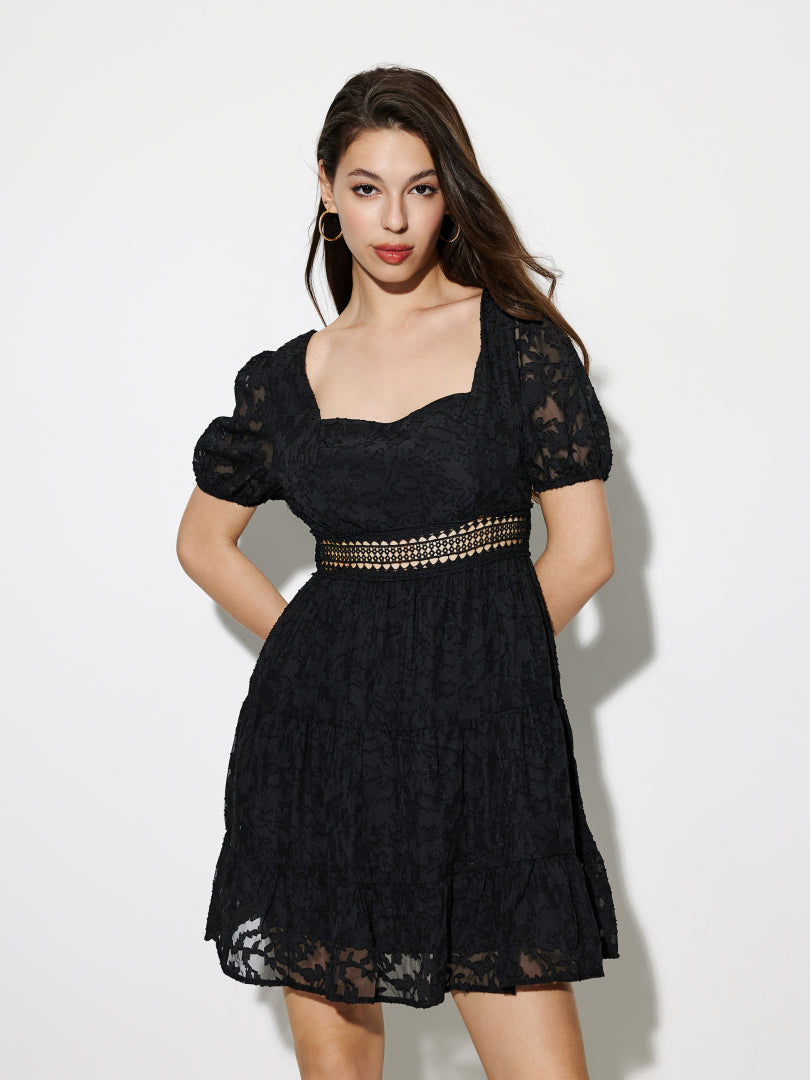 Patchwork A-Line Dress 1277142