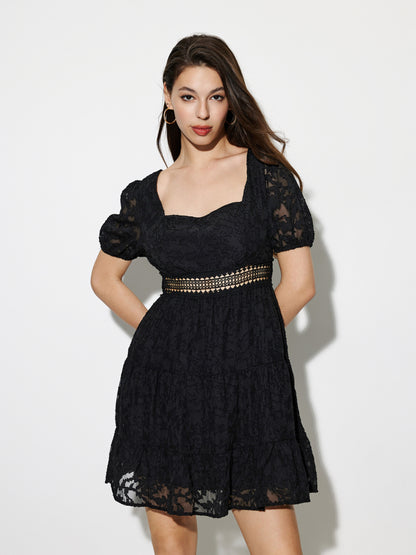 Patchwork A-Line Dress 1277142