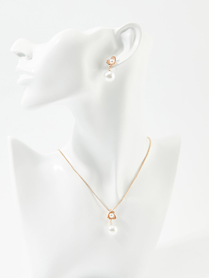 Artificial Pearl Jewellery Set 121144