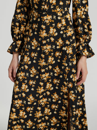 Ruffle A-Line Dress 112509