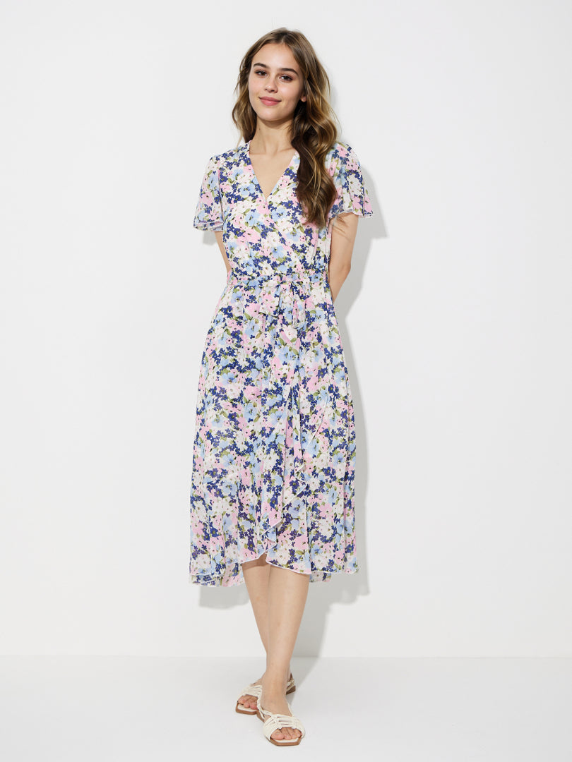 Belted A-Line Dress 120883
