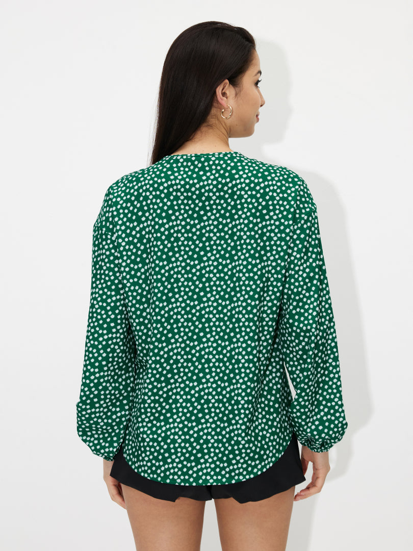 Tied Pullover Blouse 119157