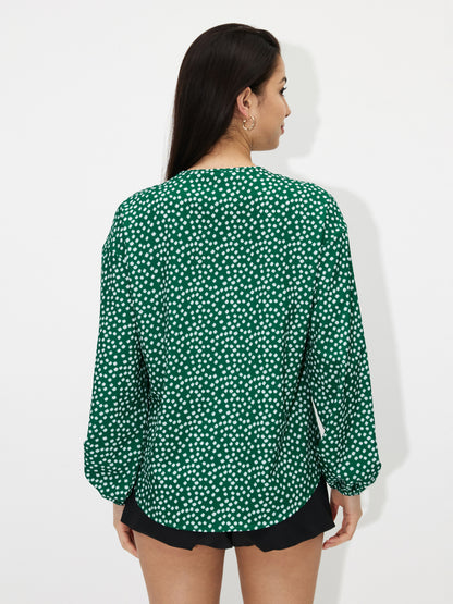 Tied Pullover Blouse 119157
