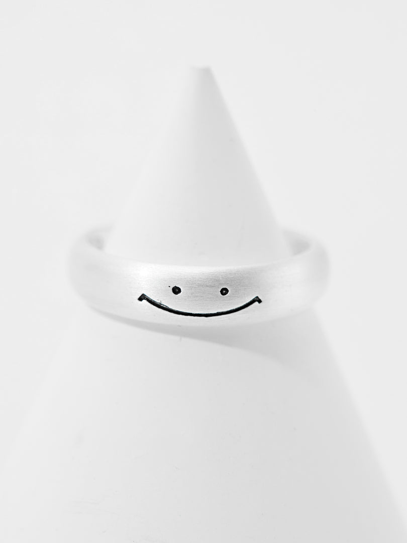Smiley Face Design Adjustable Ring 121099