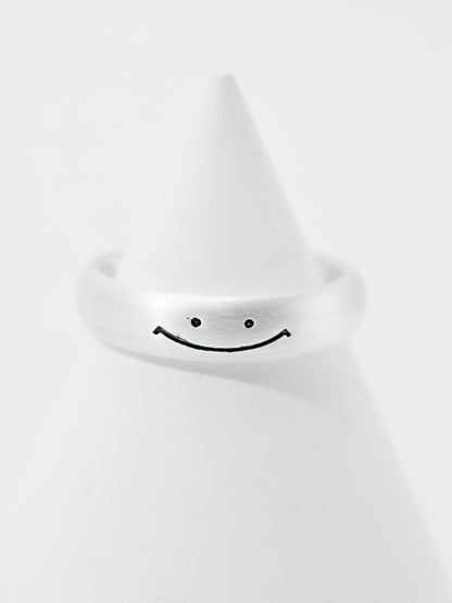 Smiley Face Design Adjustable Ring 121099