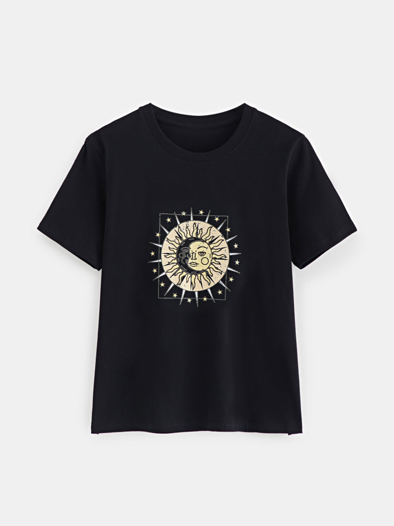 Printed Cotton T-Shirt 120716