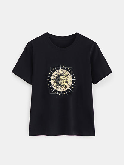 Printed Cotton T-Shirt 120716