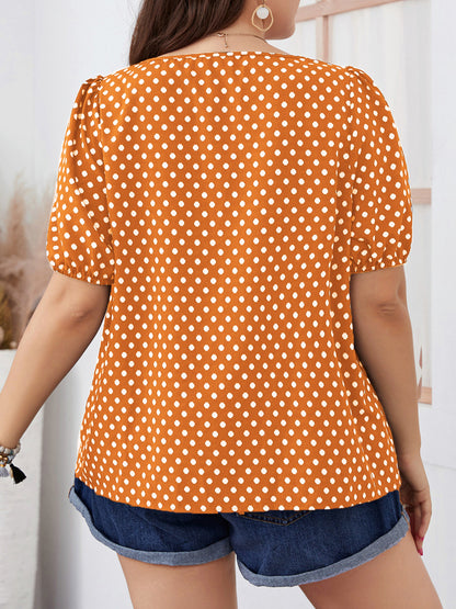 Plus Size Printed Plus Size Tops 1260262