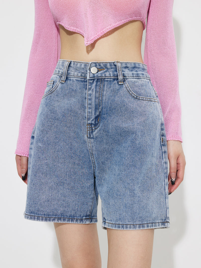 Denim Wide leg Shorts 1260192