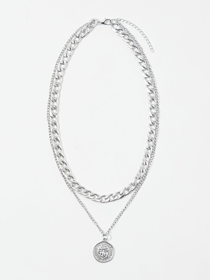 Geometric Artificial Jewellery - Multi-Layer Necklace 119626