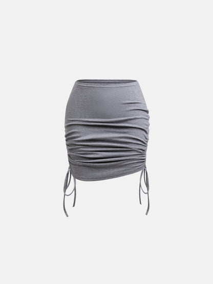 Gathered Pencil Skirt 1252342
