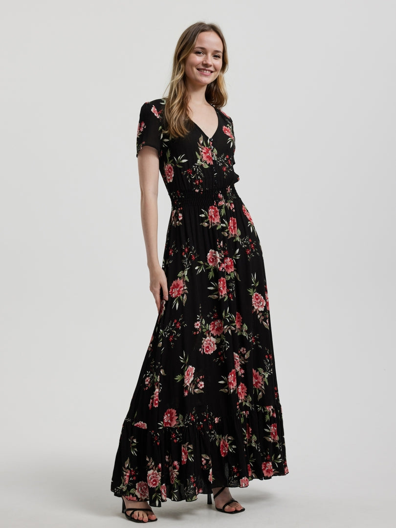 Printed A-Line Dress 115055