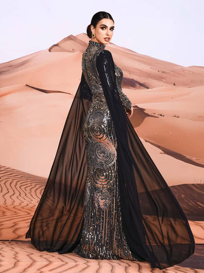 Lace-trimmed Arabian Dresses 1300402