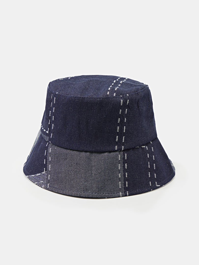 Denim Patchwork Bucket Hat 1270902