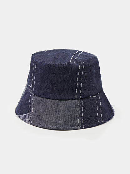 Denim Patchwork Bucket Hat 1270902