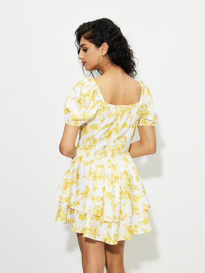 Printed A-Line Dress 1263872