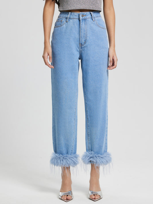 Feather Straight Leg Jeans 117446