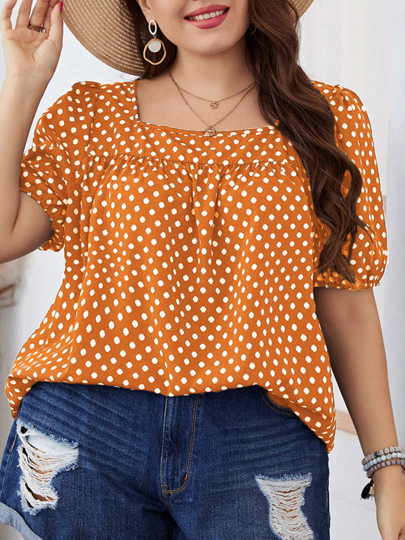 Plus Size Printed Plus Size Tops 1260262