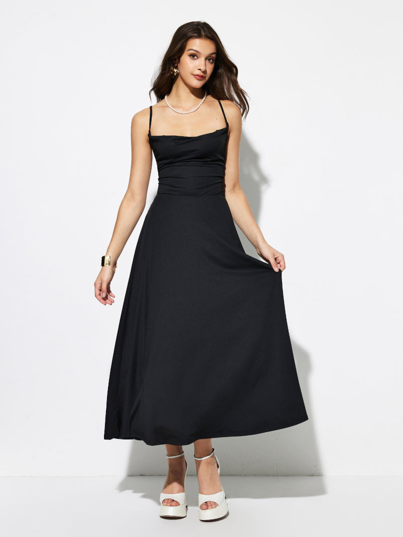 Knotted A-Line Dress 1280082