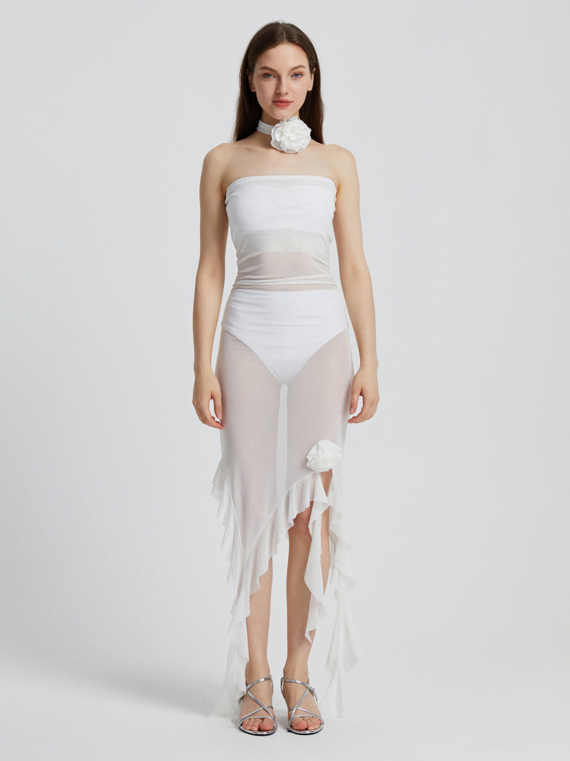Sheer Bodycon Dress 111328
