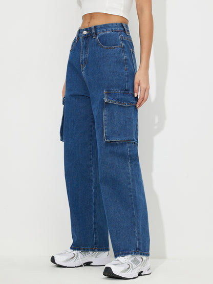 Straight Fit Cargo Jeans 118081