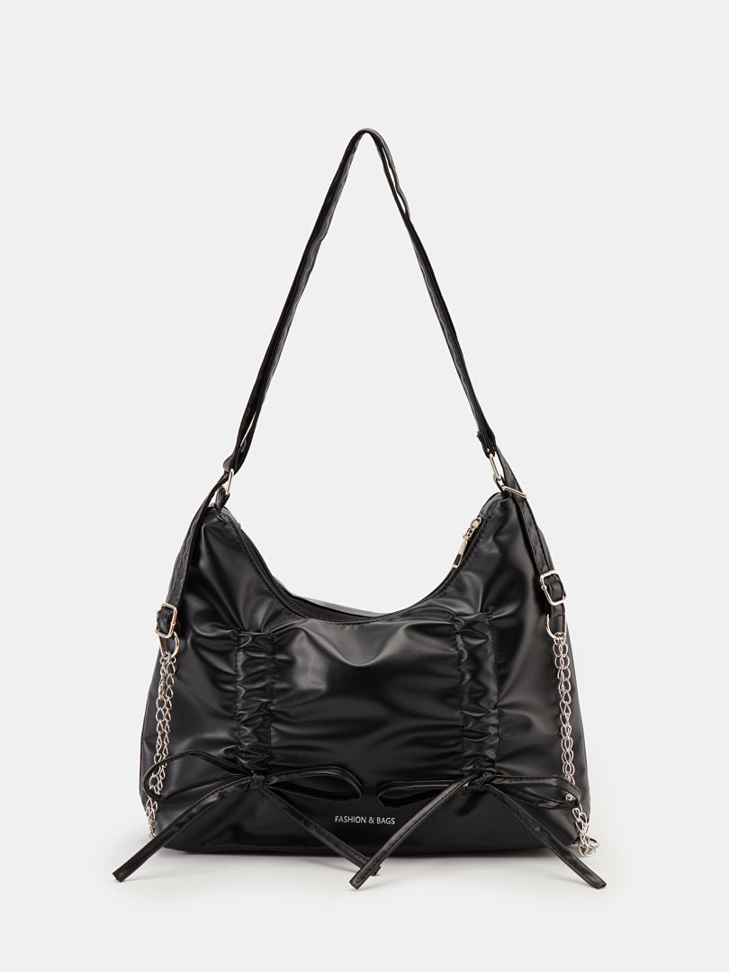 Solid Bucket Shoulder Bag 1281372