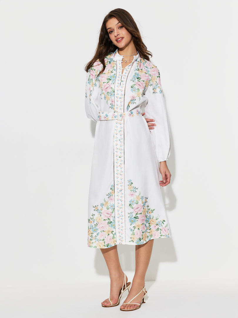 Belted Shirt Dress 1296392