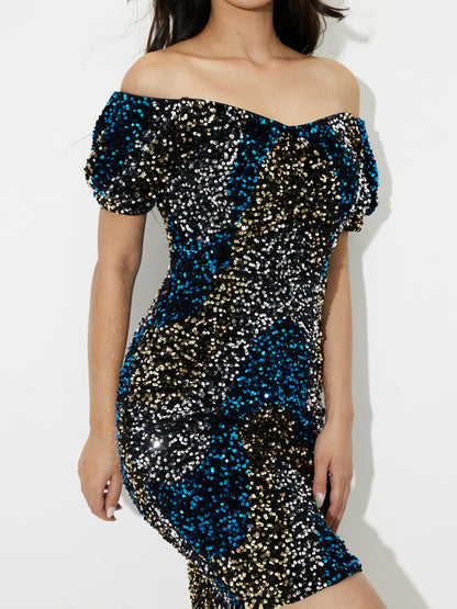 Slit Bodycon Dress 118156