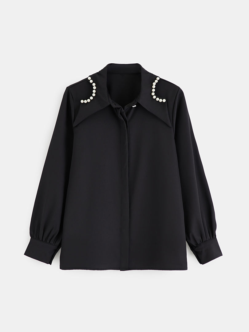 Beaded Detail Shirt 120917