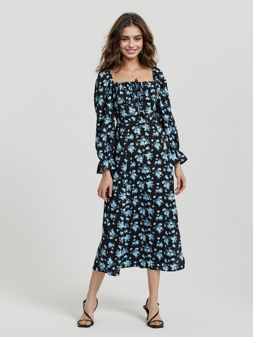 Ruffle A-Line Dress 112509
