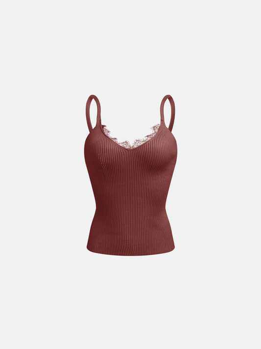 Lace-trimmed Cami Top 1243402