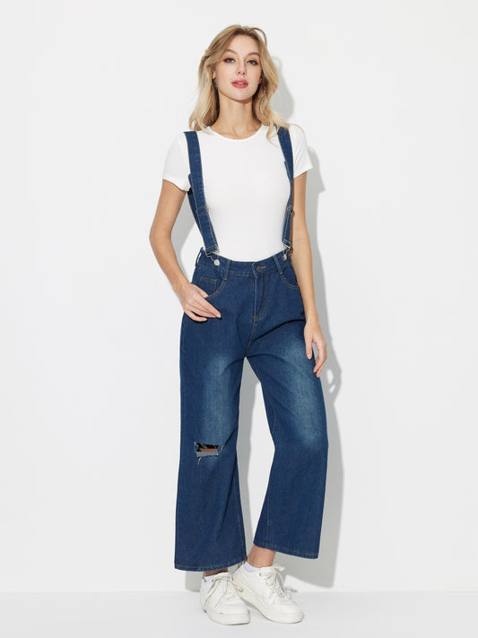 Crisscross Pinafore Jeans 119991