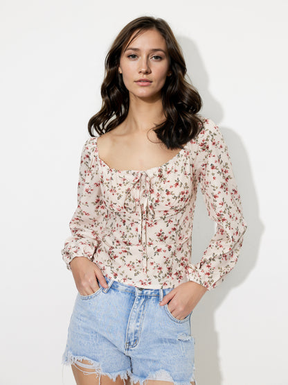 Tied Pullover Blouse 120077