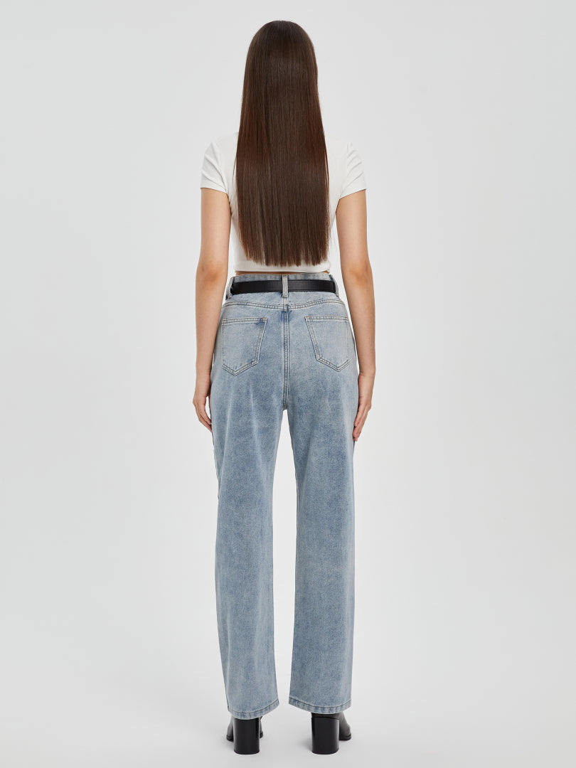 Straight Leg Jeans 116757