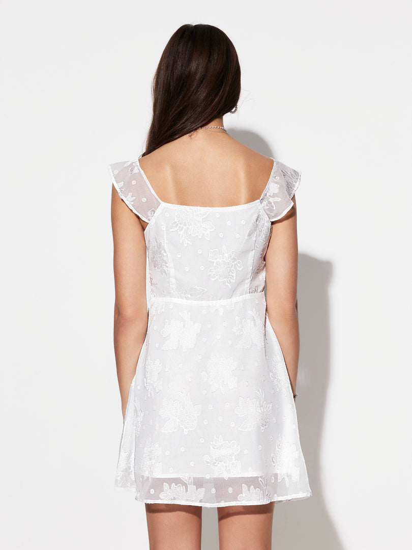 Lace Up A-Line Dress 1291702