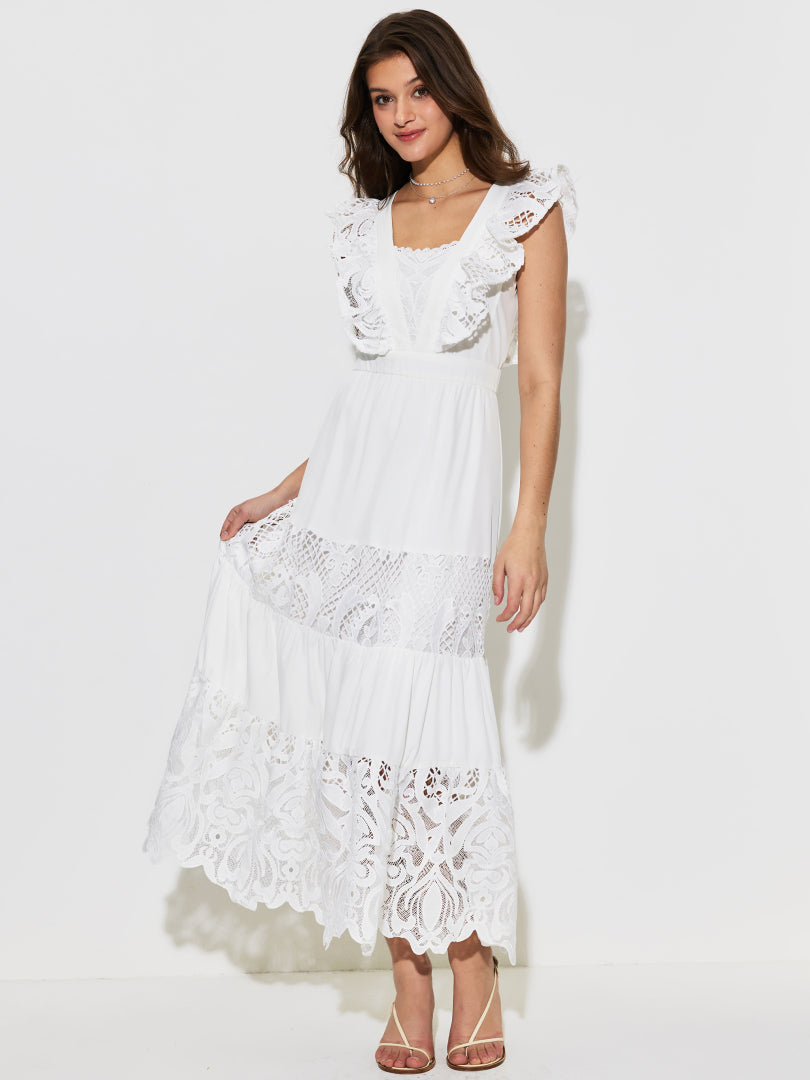 Patchwork A-Line Dress 1297552