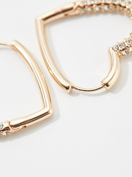 Heart Shape Hoop Earrings 120513